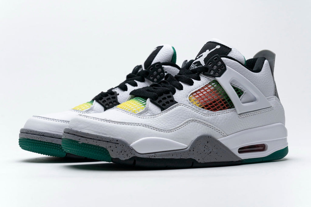 Rsnow Air Jordan 4 Retro Lucid Green Rasta AQ9129-100