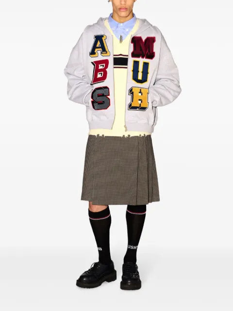 AMBUSH logo-patch zip-up hoodie