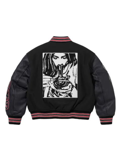 Supreme Hysteric Glamour "Black" varsity jacket