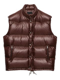 Prada quilted stand-up collar gilet