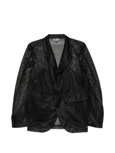 Black Comme Des Garçons mesh blazer