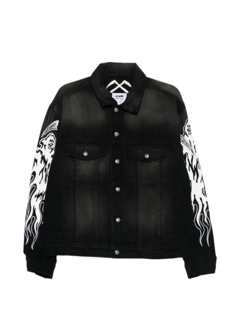 Warren Lotas graphic-print denim jacket