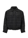 Cmmn Swdn Ares sheer lace-patterned jacket