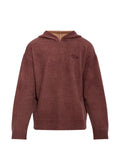 Diesel Double-dyed hoodie in wool-blend knit