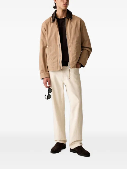 Marc O'Polo corduroy-collar zip-up jacket