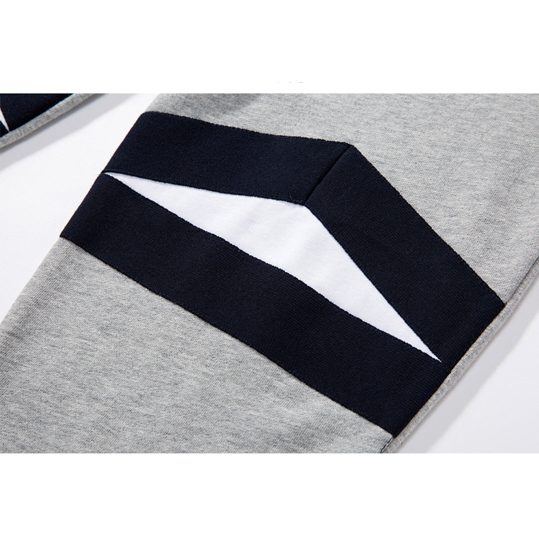 Thom Browne Style Unisex Sweatpants with Signature Four-Bar Detail