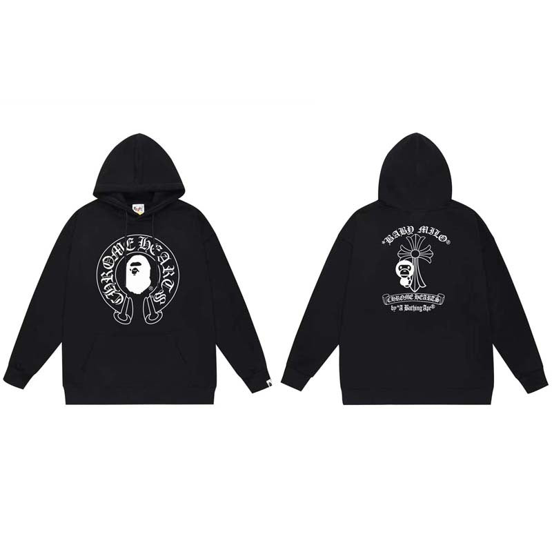Bape x Chrome Hearts Cross Horseshoe Sweatshirt Hoodie Multi‑Style