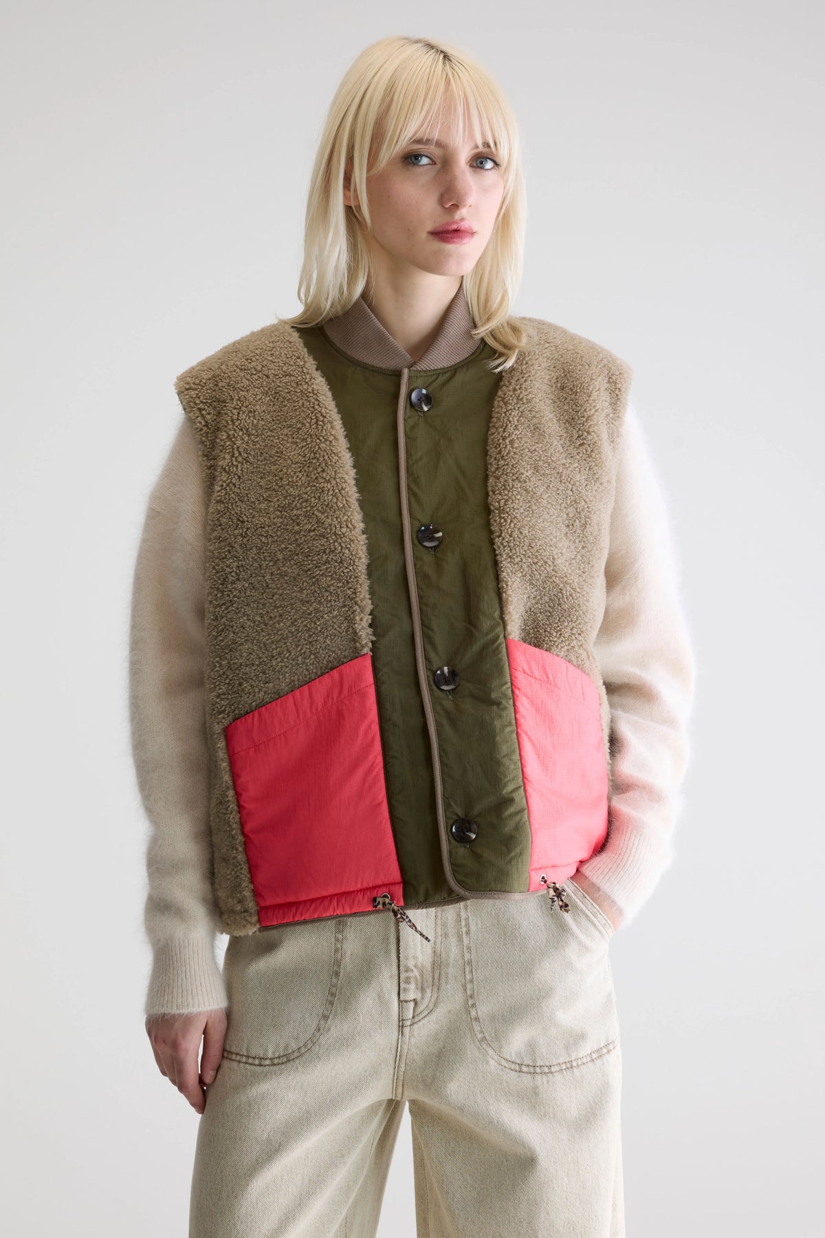 Hamilton sleeveless jacket (252 / W / PEEL)