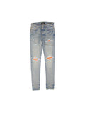 AMIRI MX1 Cracked Paint Clay Índigo