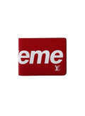 Louis Vuitton x Supreme Slender Wallet Red