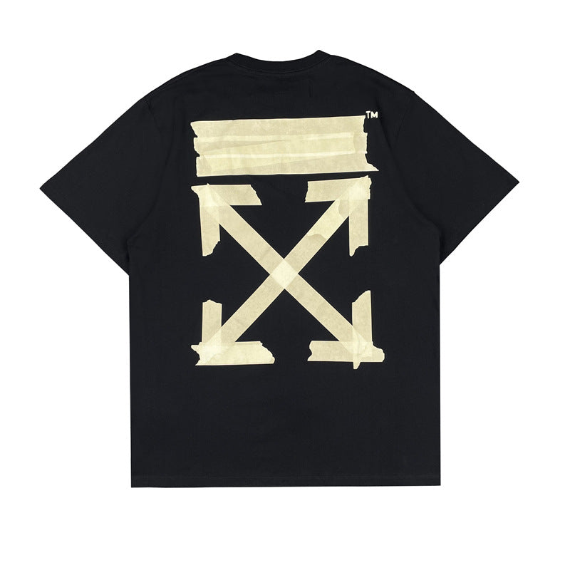 Off-White Arrow Graphic Print Short Sleeve Tee Streetwear Unisex