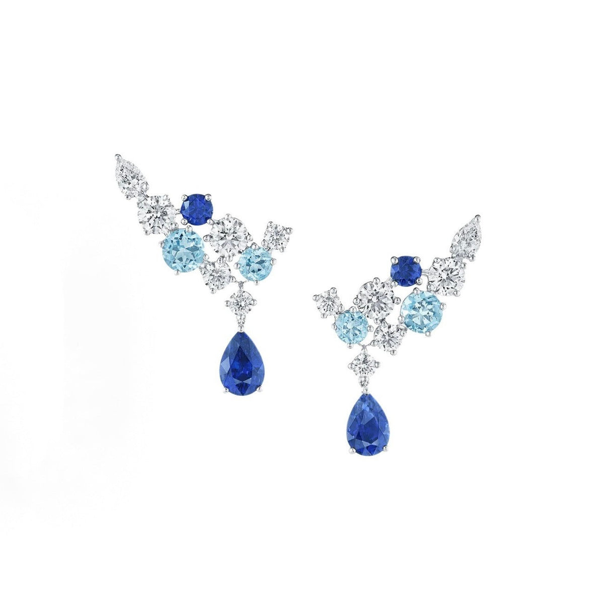 Harry Winston Style Celestial Star Cubic Zirconia Necklace