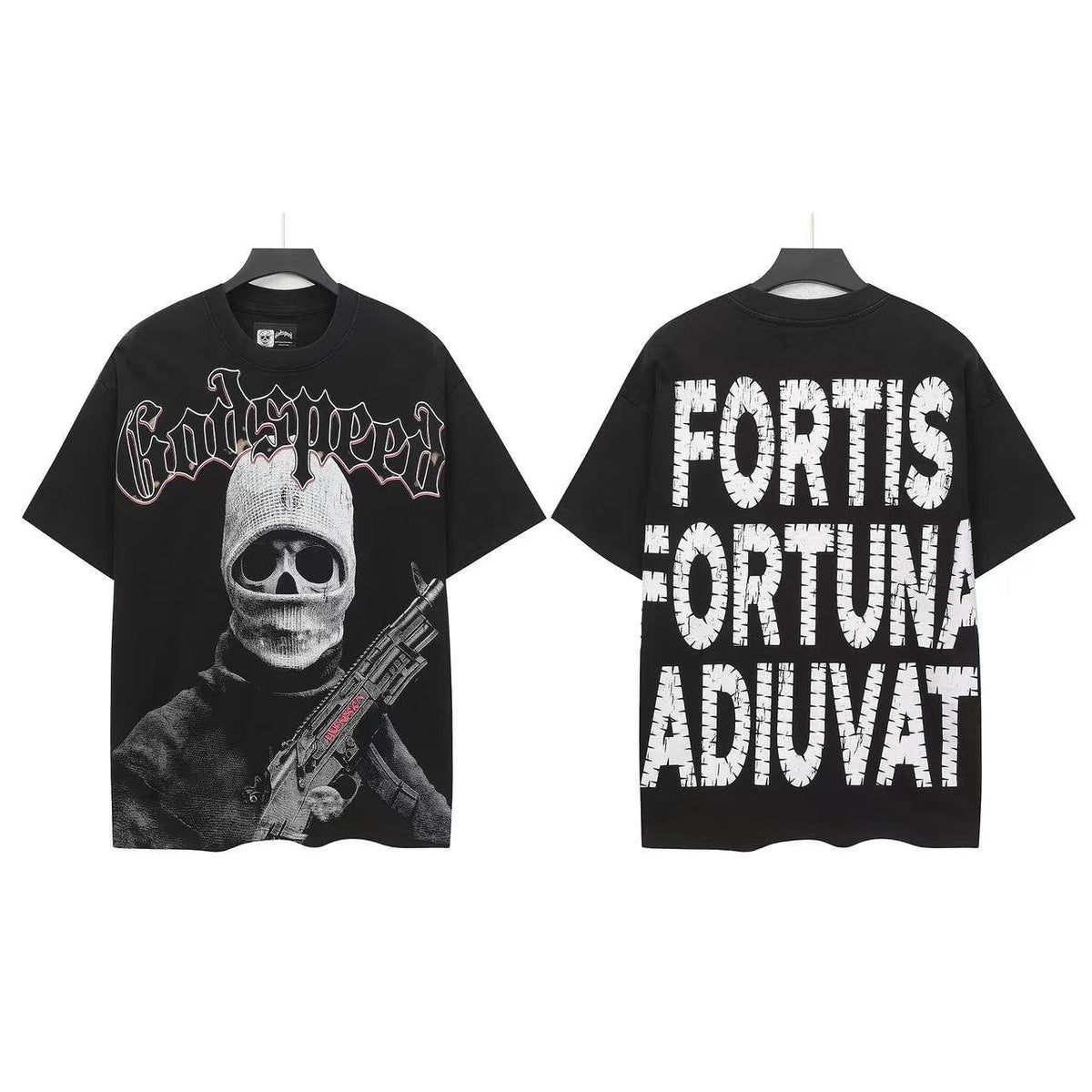 Godspeed Skull Figure Graphic T-Shirt