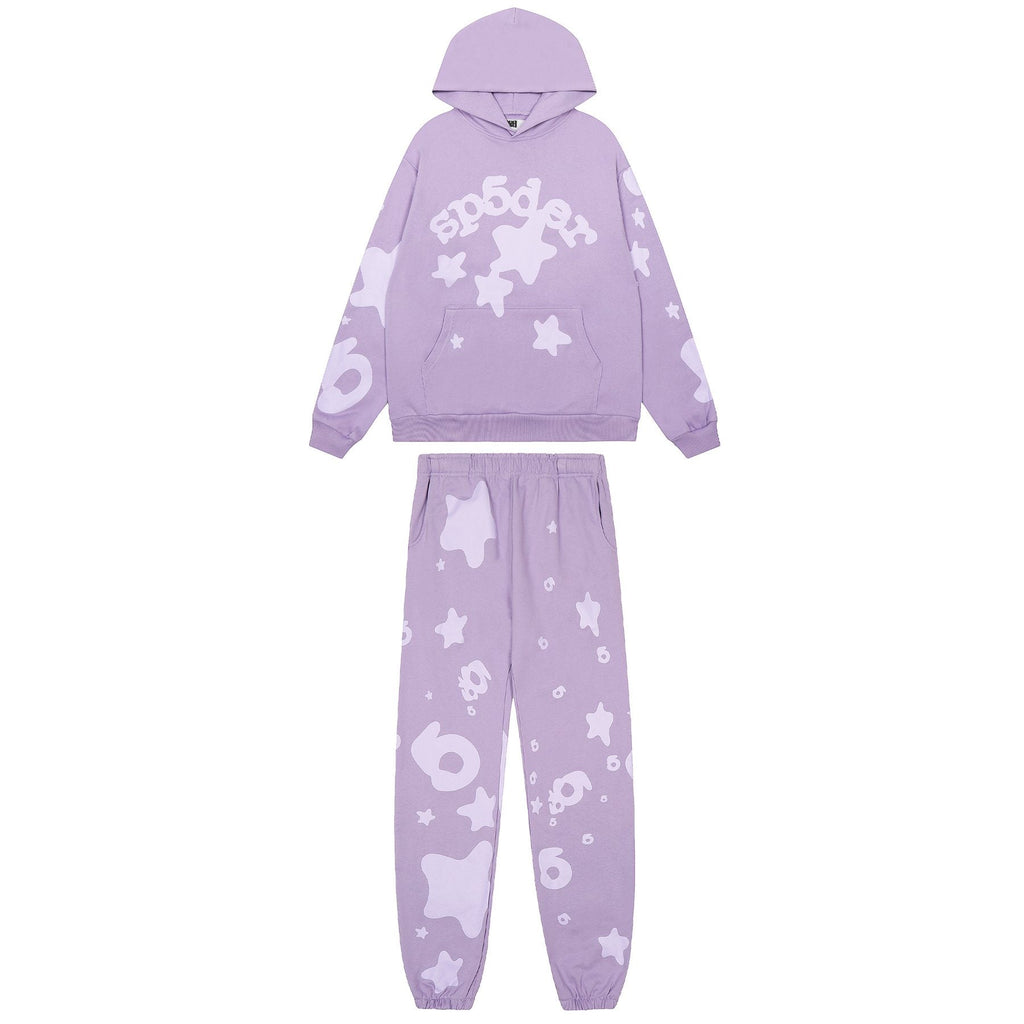 Sp5der Star Graphic Hoodie & Jogger Matching Set