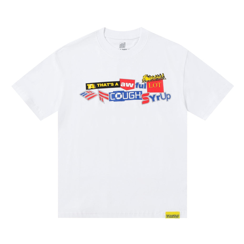 THAT'S A AWFUL LOT OF COUGH SYRUP Front & Back Graphic Short-Sleeve T-Shirt