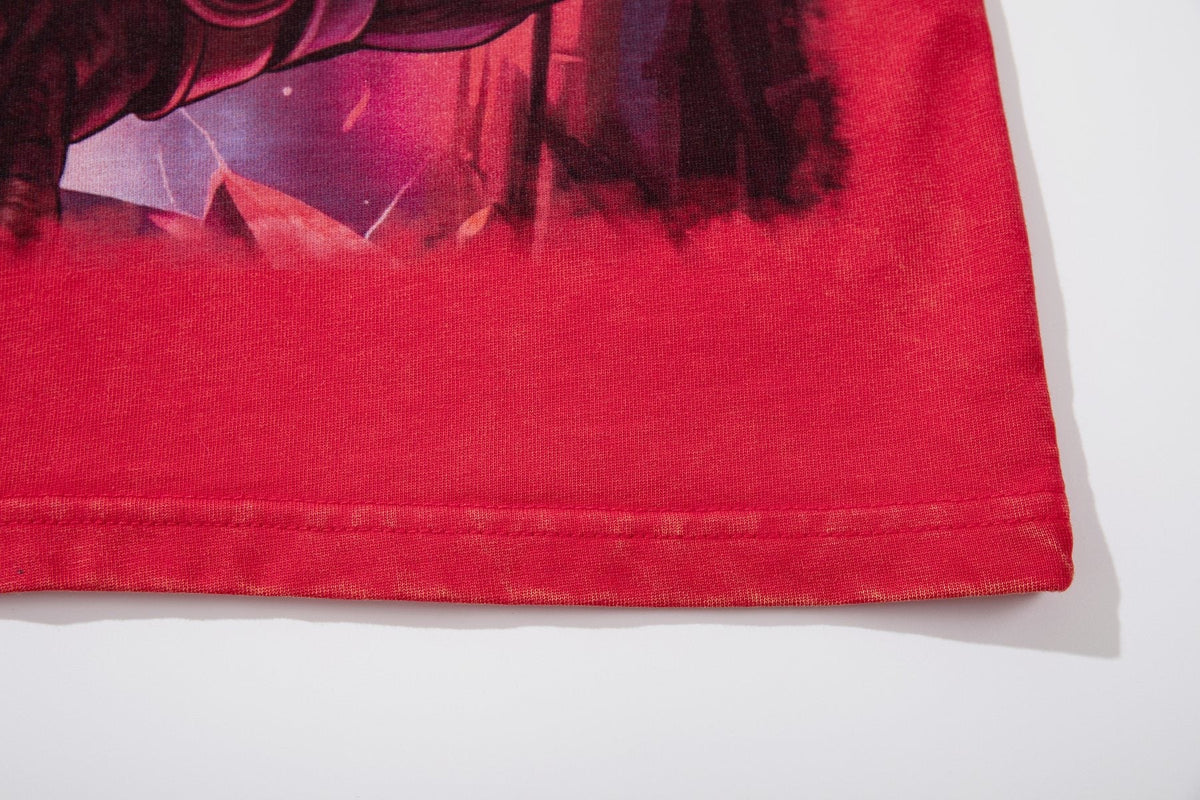 MAJESTIK Football Graphic Washed Short-Sleeve T-Shirt