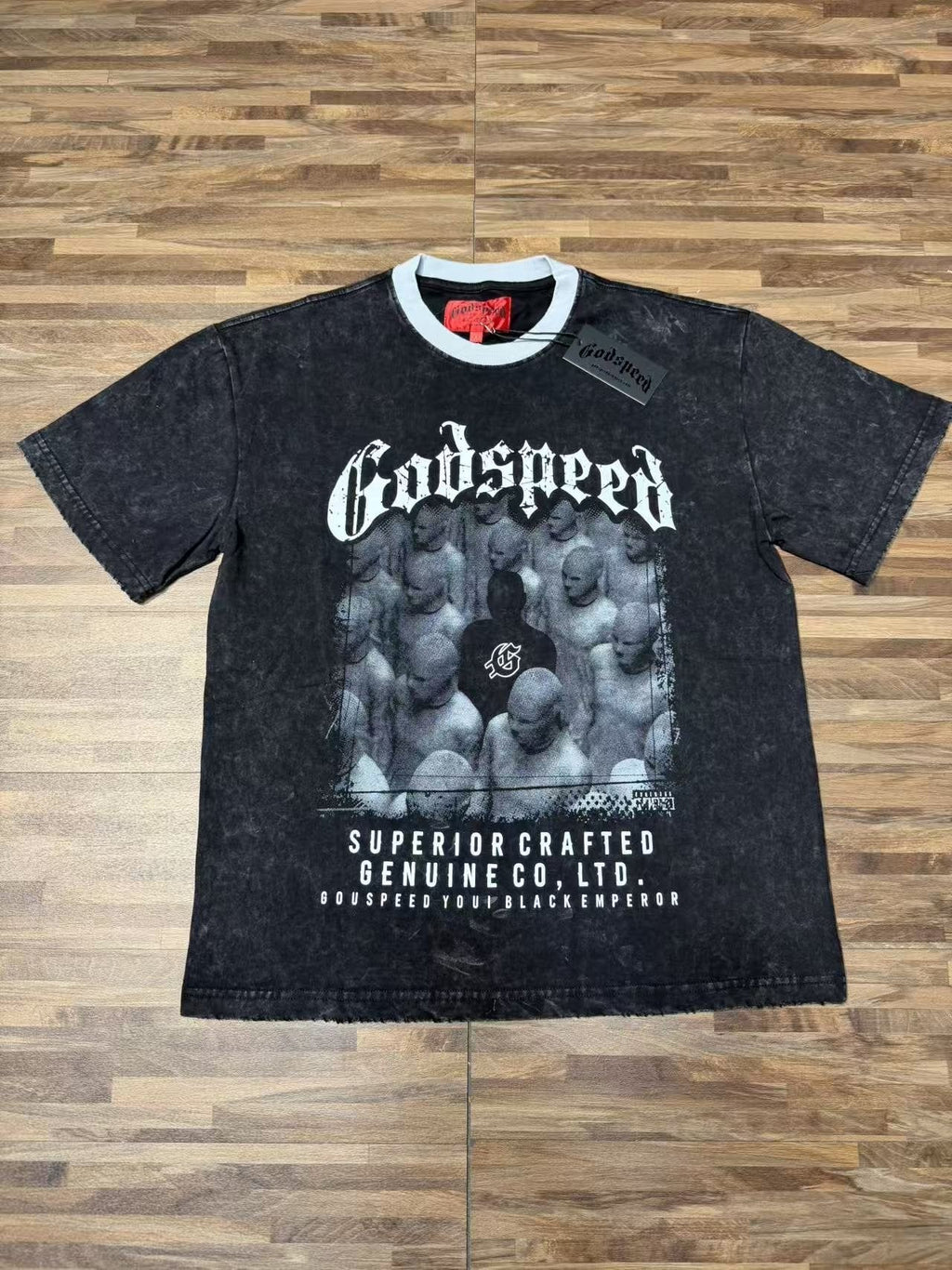 Godspeed Acid-Wash Graphic T-Shirt