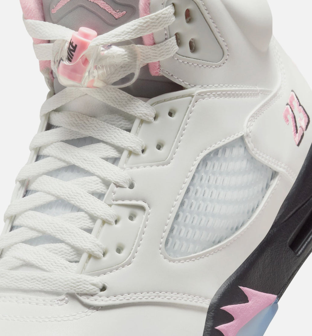 Air Jordan 5 Retro Medium Soft Pink – Men's Lifestyle Shoe | White/Soft Pink/Black